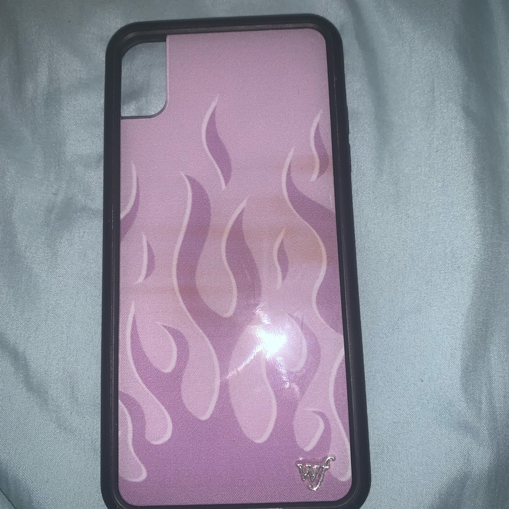 Wildflower Case iPhone Xs Max Purple Flames